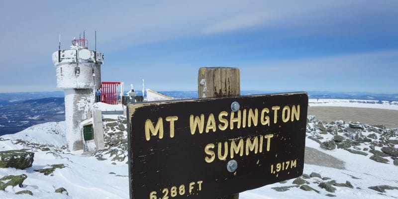 Mount Washington winter summit