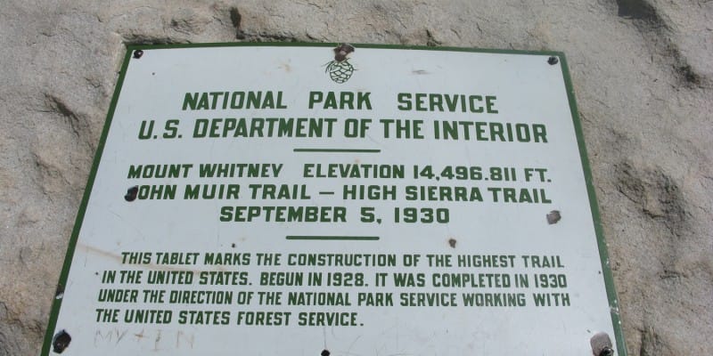 Mount Whitney Trail, Mt. Whitney