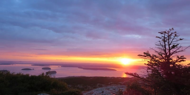 Cadillac Mountain, Maine, Acadia, Sunrise